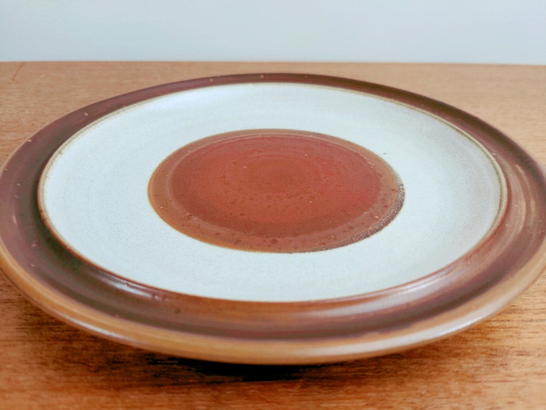 Denby Potter's Wheel Rust 8 Salad Plates David Yorath Gill Pemberton England image 2