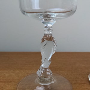 Vintage Libbey Liberty Bell 4 Glasses American Eagle Water Goblet Wine Glass 1974 image 5