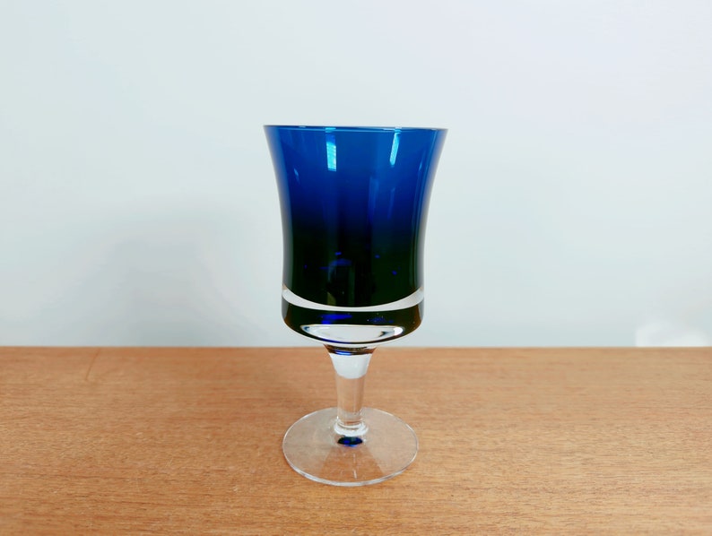 Denby Mirage Blue Juice Glasses Bo Borgstrom Milnor Sweden 1973-1980 image 1