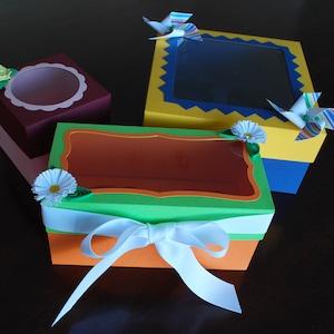 Cupcake Box Set Digital Cutting Files - SVG, PDF / Template / DIY / Party Favor Cupcake Box