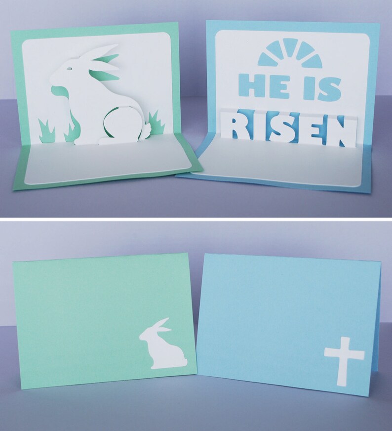 Download Mini Easter Pop-Up Cards Digital Cutting Files SVG PDF ...