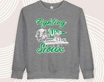 Toddler North Dakota Hockey Crewneck