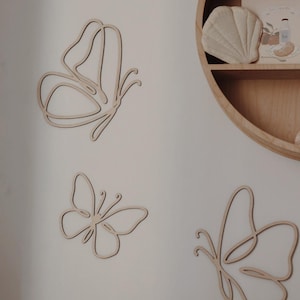 wooden butterflies, butterfly, girls nursery,Schmetterling auz holz, kids room decor, wooden decorsation for kids,deko aus holz,kinderzimmer