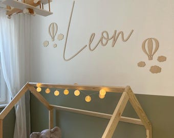 Wandnamensschild, Wandnamensinschrift, xxl spruch, xxl babyname, Kindernamen aus Holz, Holzname, Name aus Holz, Kinderzimmer, Babyzimmer