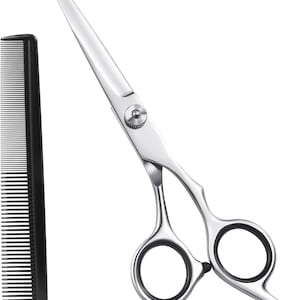 Hair Cutting Scissors, 6.5&quot; Stainless Steel Barber Haircut Shears