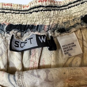 Vintage Rayon Co-Ord Set - Shirt & Shorts - SoftWear - Size L/XL image 3
