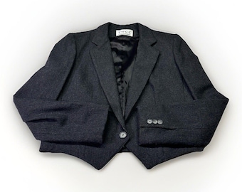 Vintage TWCC Wool Cropped Blazer  Made in USA  Size 6