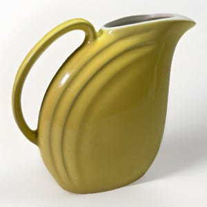 Vintage Hall China Yellow Ball Pitcher Jug | Mid-Century Modern | USA Pottery