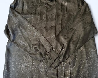 Vintage Karen Scott Jacquard Blouse | Size 14 | NWT