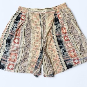 Vintage Rayon Co-Ord Set - Shirt & Shorts - SoftWear - Size L/XL image 2
