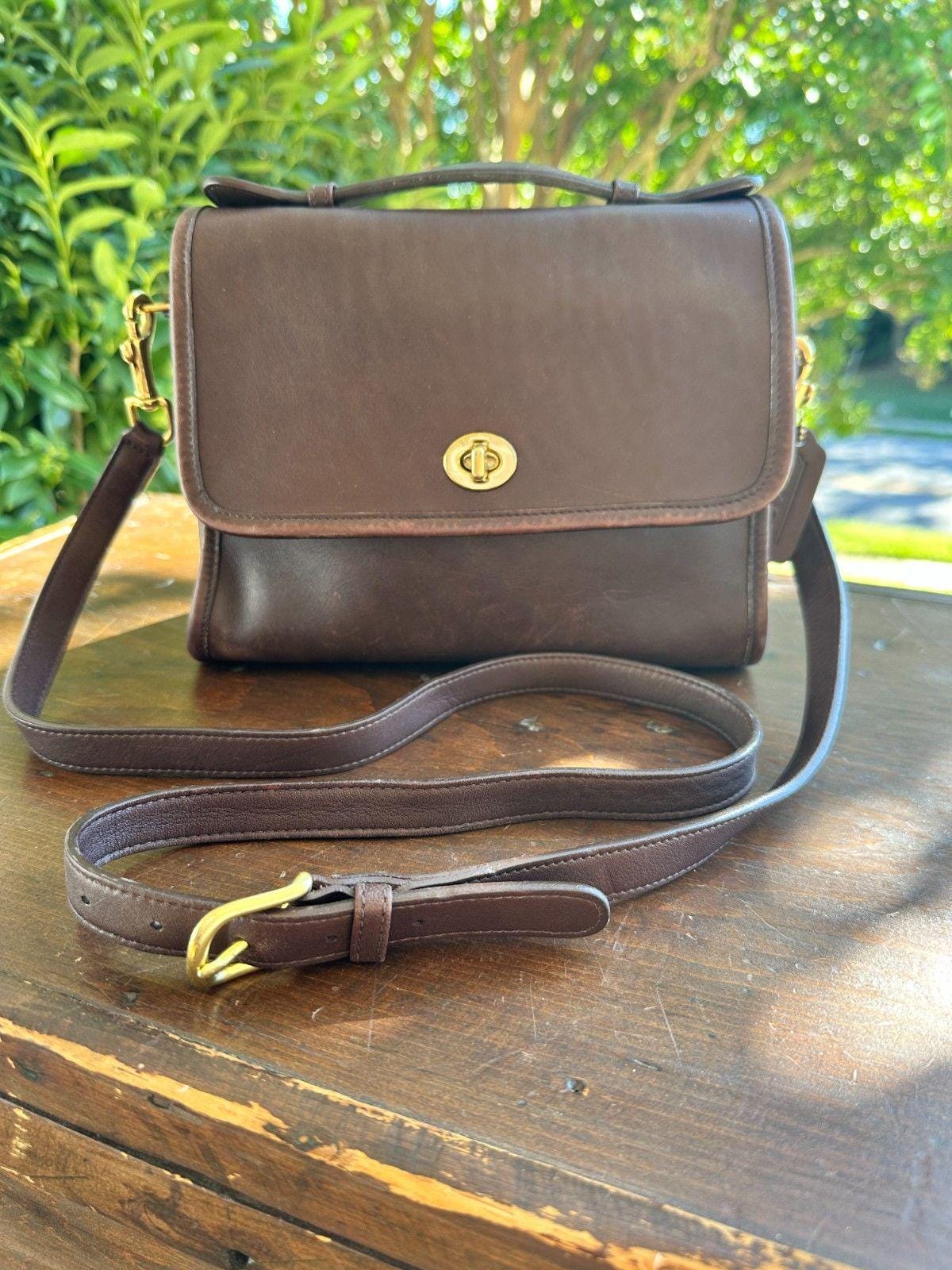 Vintage Coach Turnlock Bag - Etsy