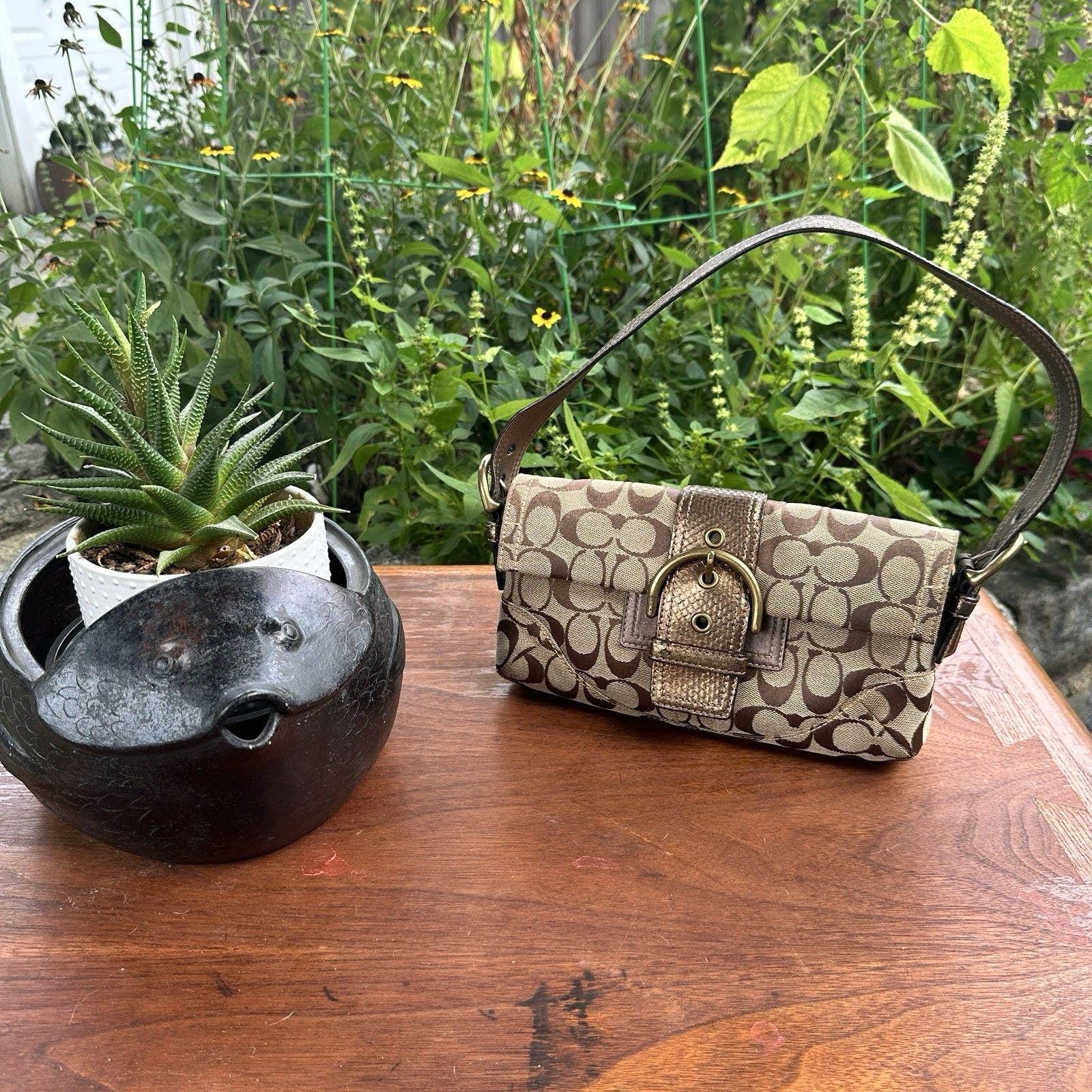 バッグ Vintage Coach Soho Mini Boston Bag y2k Coach Mini Soho - Etsy