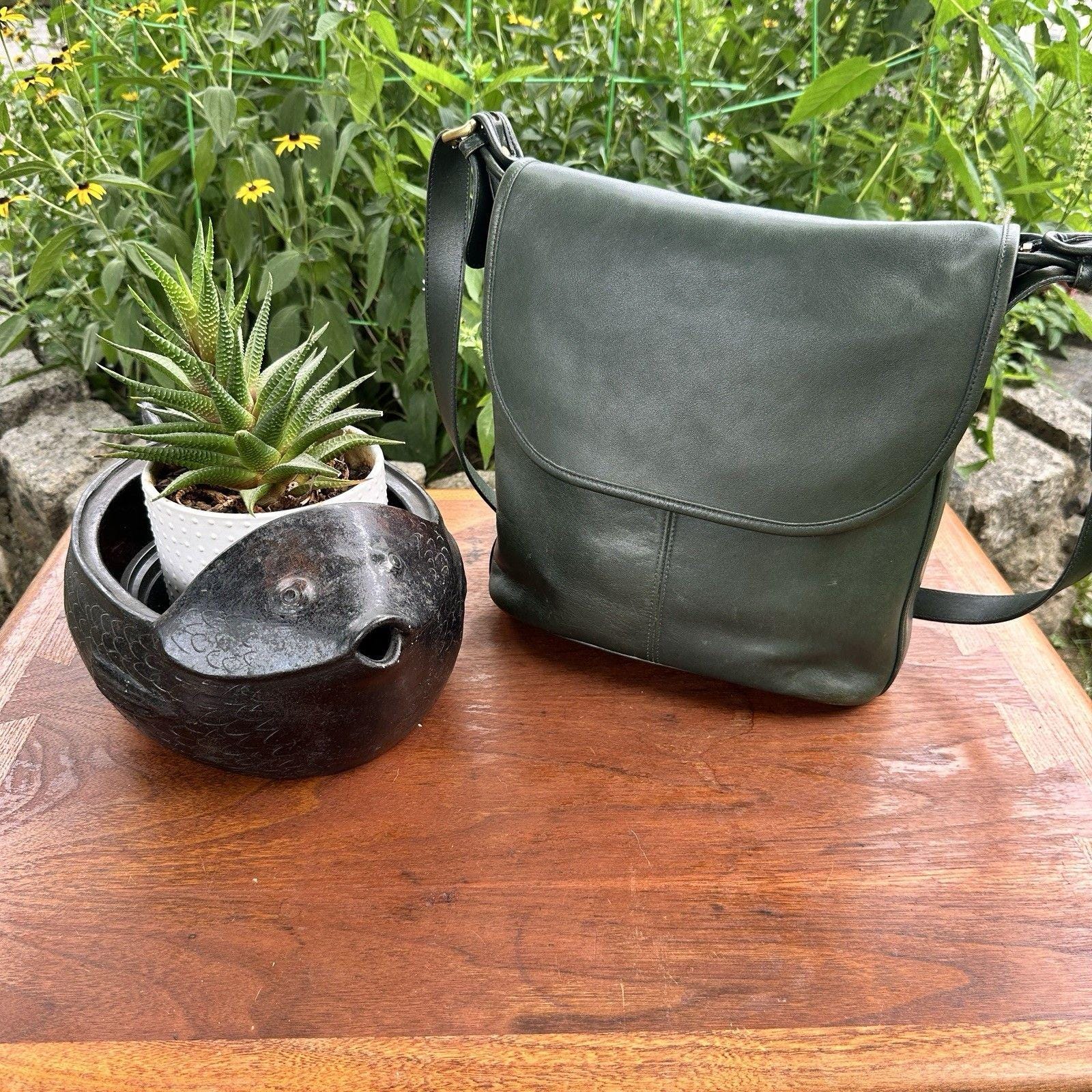 Vintage COACH ハンドバッグ オールレザー Green Vintage coach leather green - Gem