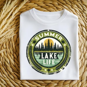 Lake Life PNG, Sommer Lake Life Retro PNG Design, Outdoor Sublimation, Sommer Lake Camping Digital Design, Sommer Vibes, Cabin Life PNG