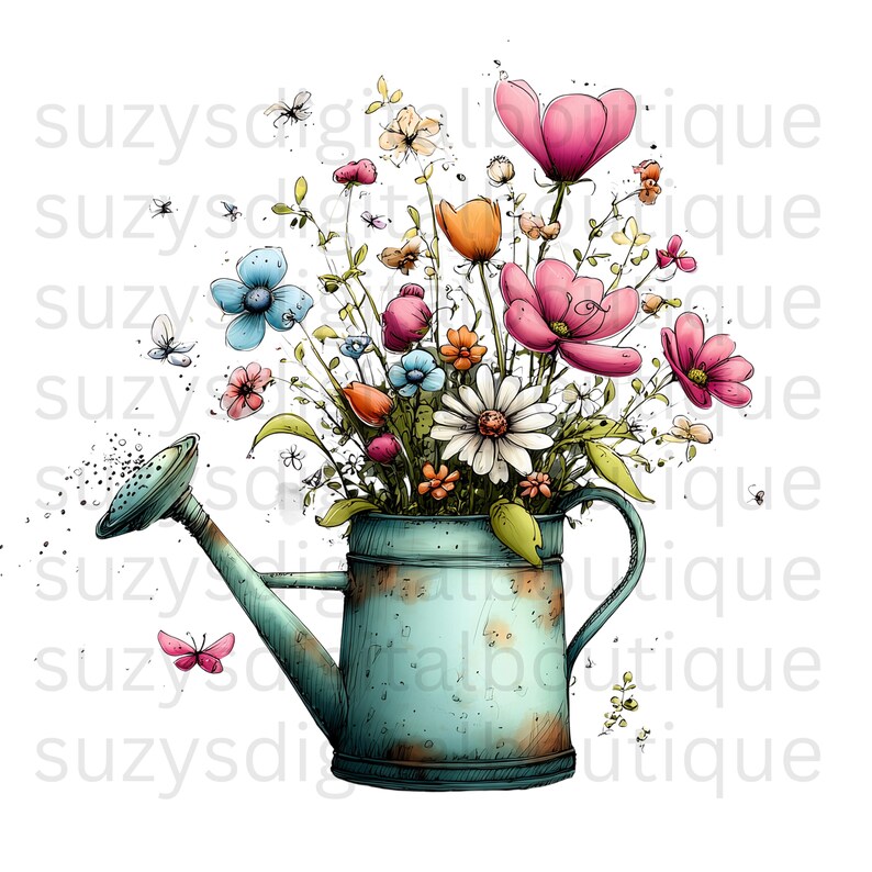 Mother's Day Watercolor Clipart Bundle, Floral Mom PNG, Spring Mama ...