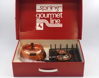 本物のスイス製 SPRING CULINOX キャセロール銅鍋 蓋付き レストラン