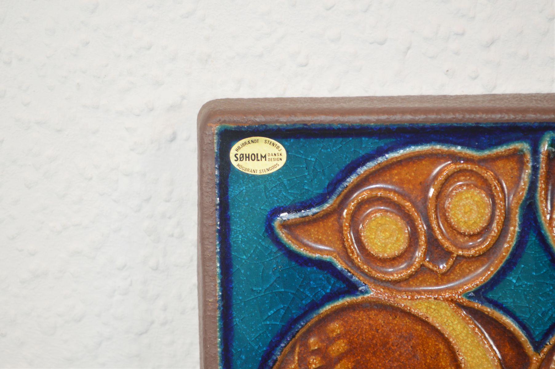 Joseph Simon Søholm Stentøj Danmark placa de parede de meados do