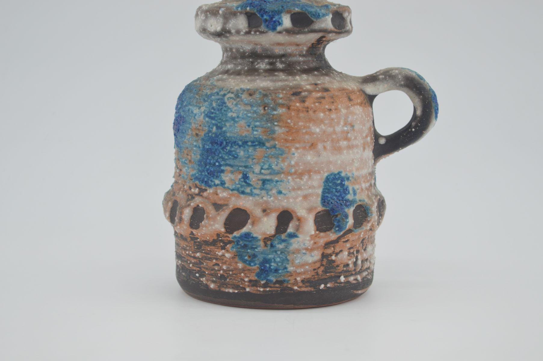 Vintage Carstens Tönnieshof Ceramic Vase 7327-15 WGP Blue