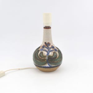Noomi Backhausen Søholm Stentøj Denmark Table Lamp 3068 &quot;Cactus&quot; 1960s Danish Art Ceramics Danish Modern Design