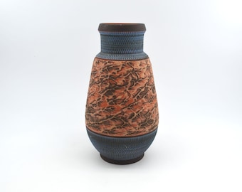 Terraform Keramik Vase, Fritz Göllner, Sgraffito Keramik