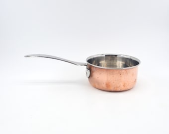 Seltene Hackman Polaris Norway Kupfer Stielpfanne – norwegische Mid-Century Design Kupferpfanne, Vintage Hackman Polaris Designklassiker