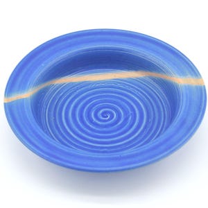 Large Karsten Nielsen Denmark Frederikshavn Studio Pottery Bowl 1980s Mid-Century Modern Danish Ceramic Art Danish Design