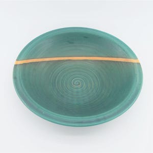 Large Karsten Nielsen Denmark Frederikshavn Studio Pottery Bowl 1980s Mid-Century Modern Danish Ceramic Art Danish Design