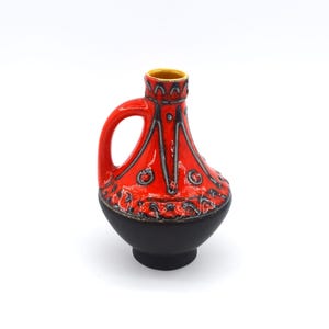 WGP Bay Ceramic Fat-Lava Ceramic Vase 67-17 Bodo Mans Design 1960s Pop Art