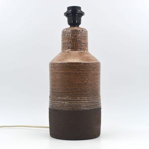 Large Robert Bentsen Danmark Studio Pottery Table Lamp 1960s MCM Contemporary Danish Art Pottery Unique - Brutalist Art Pottery