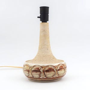 Danish TBO Danmark Mid-Century handmade studio ceramic Fat-Lava table lamp Danish Modern Pop-Art Design
