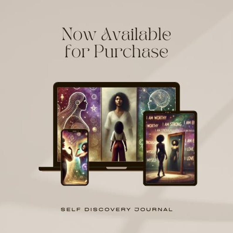 Self-discovery Journal Digital & Printable Reflection Workbook Personal ...