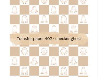 Ghost Checkerboard Water Soluble Transfer Paper for Polymer Clay