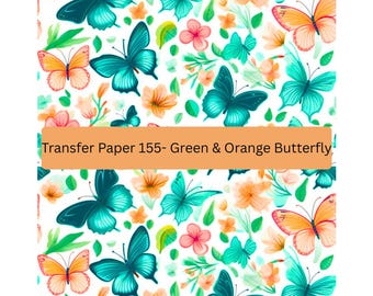 Butterfly Water Soluble Transfer Paper: Polymer Clay Earring Supplies