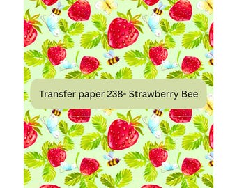 Papel de transferencia soluble en agua Strawberry Bee: Fabricación de joyas de arcilla polimérica