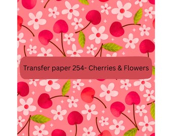 Cherry Blossom Transfer Paper for Polymer Clay: Water Soluble Decal