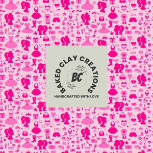 Archivo sin costuras de muñeca de moda rosa/ Descarga digital/ Patrón repetitivo sin costuras