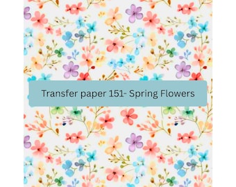 Spring Flower Water Soluble Transfer Paper: Polymer Clay Earring Supplies