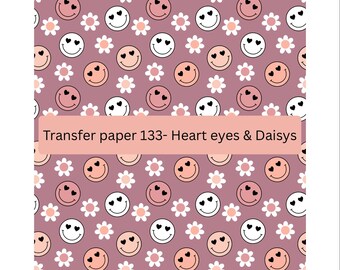 Papel de transferencia de corazones, ojos y margaritas: Materiales para aretes de arcilla polimérica