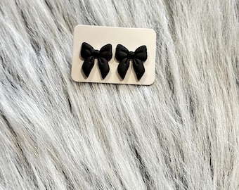 Pendientes de lazo de arcilla polimérica: pendientes de cinta, acero inoxidable