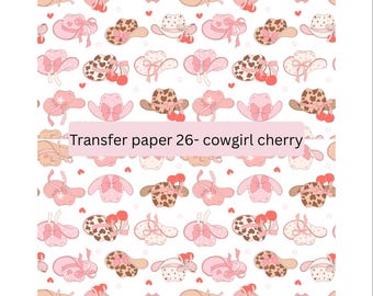 Papel de transferencia soluble en agua Cowgirl Cherry: joyería de arcilla polimérica