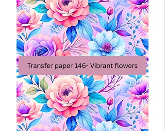 Floral Water Soluble Transfer Paper: Polymer Clay Earring Supplies