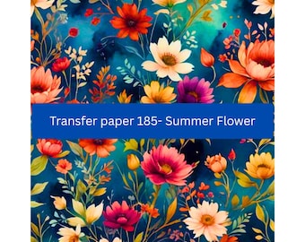 Summer Floral Water Soluble Transfer Paper: Polymer Clay Earring Supplies