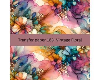 Vintage Floral Water Soluble Transfer Paper: Polymer Clay Jewelry Making