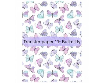 Butterfly Clay Transfer Sheet: Pastel Polymer Clay Jewelry (3x5")