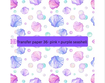 Lámina de arcilla soluble en agua con diseño de conchas marinas pastel/ Pendientes de arcilla polimérica y suministros para hacer joyas/ Papel de transferencia 36
