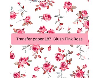 Papel de transferencia soluble en agua de color rosa ruborizado: Fabricación de joyas de arcilla polimérica