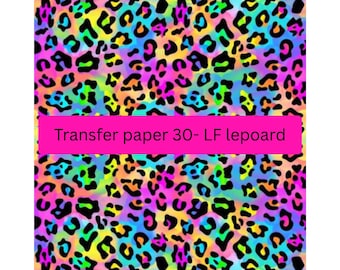 Lámina de transferencia de arcilla con estampado de leopardo neón: joyería al estilo de los 90