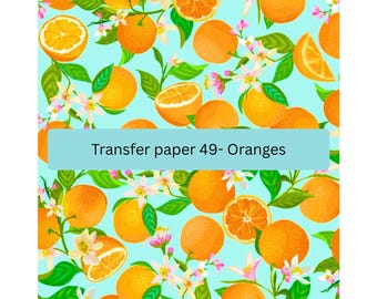 Papel de transferencia de cítricos naranjas para hacer joyas de arcilla polimérica