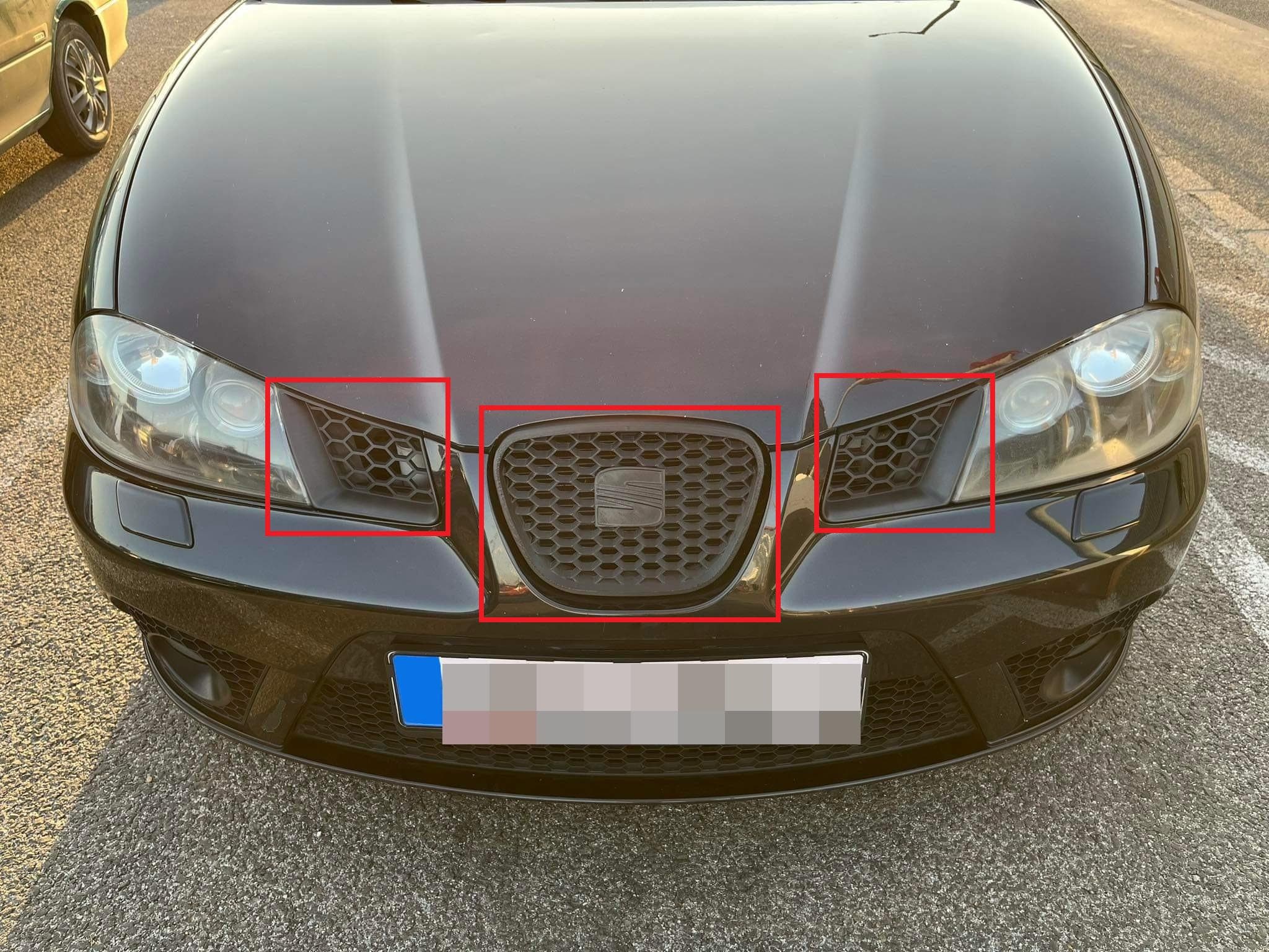 Vorderer Mittelgrill SEAT IBIZA 6L MK1 Wabendesign