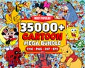 35000+ Cartoon Mega Bundle SVG PNG (Digital Download) product logo